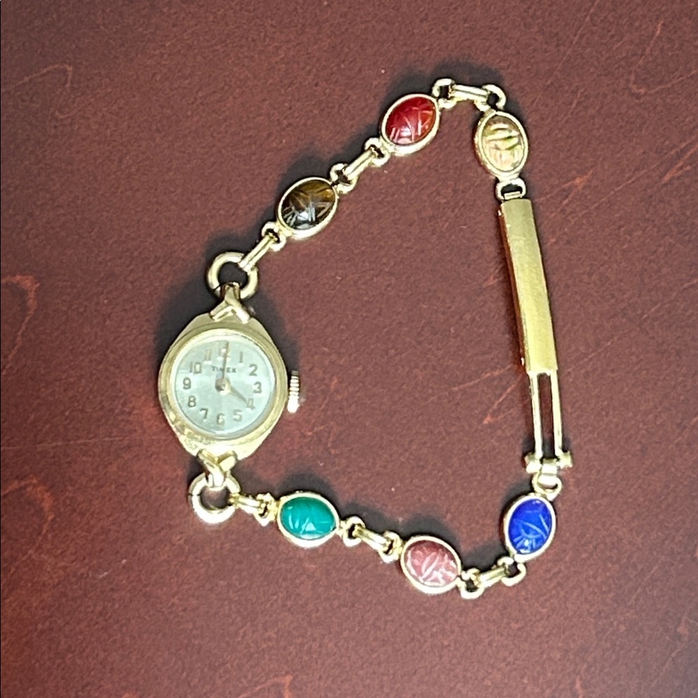 Timex 1/20 12k Gold Filled Van Dell Scarab Watch Vintage Ladies - Picture 9 of 9